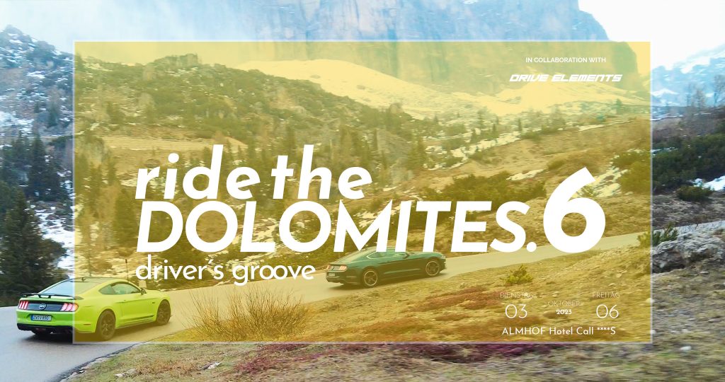 Ride the Dolomites 6 Alpentour mit dem Mustang - Flyer